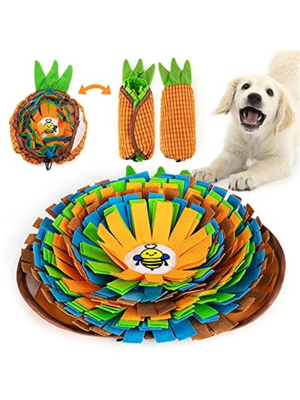 New Pet Snuffle Mat for Dogs, Interactive Feed Game for Boredom, Encourages